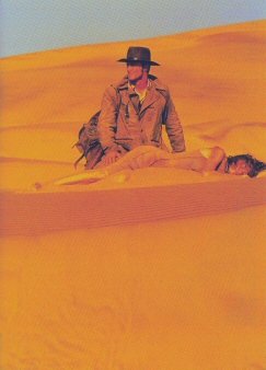 Hitch encoutering Wendy in the Great Namib in DUST DEVIL.