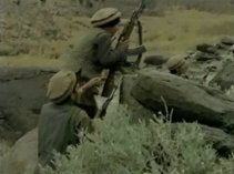 Muhajedin engaging into battle.